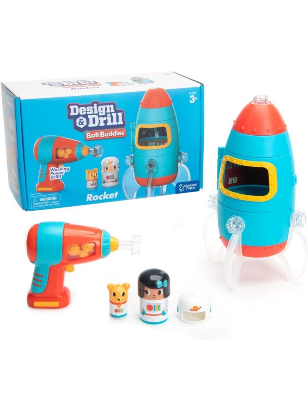 Take Apart Rocket Building Toy Set for Toddlers 3-5 | STEM Construction Kit
